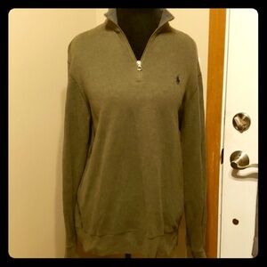 Polo Ralph Lauren pullover green 1/4 zip collar